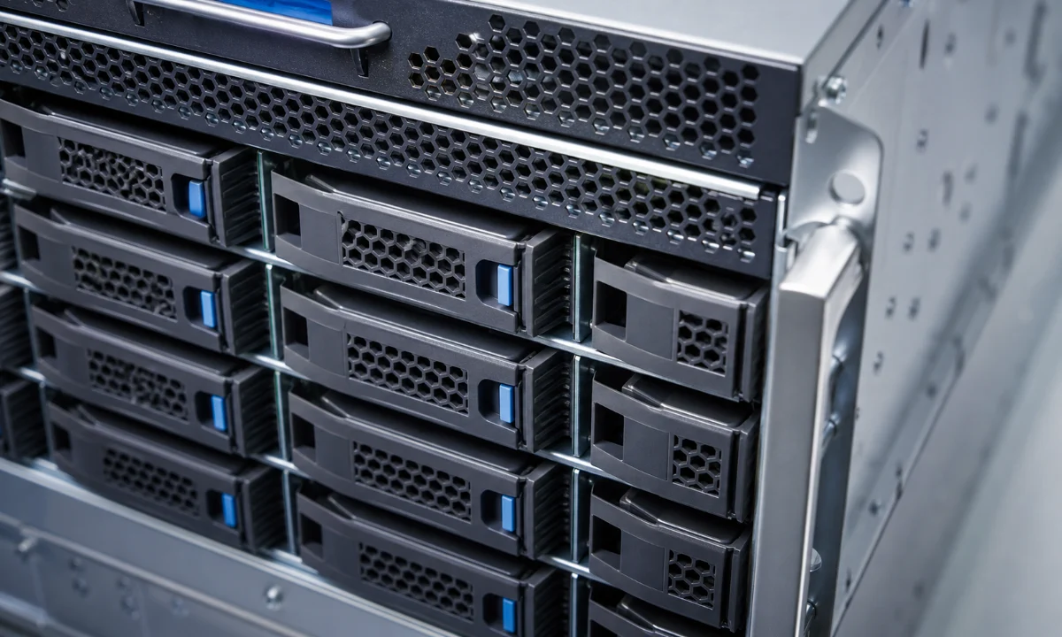 Representative modular storage components in an enterprise chassis