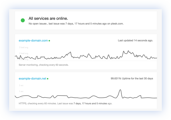 Public status and incident communication dashboard